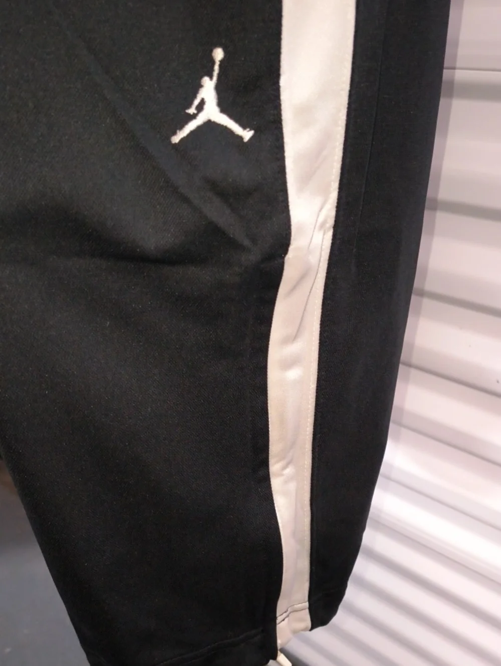 Vtg Jordans Basketball Drawstring Joggers Pants With Side Zipper Size L